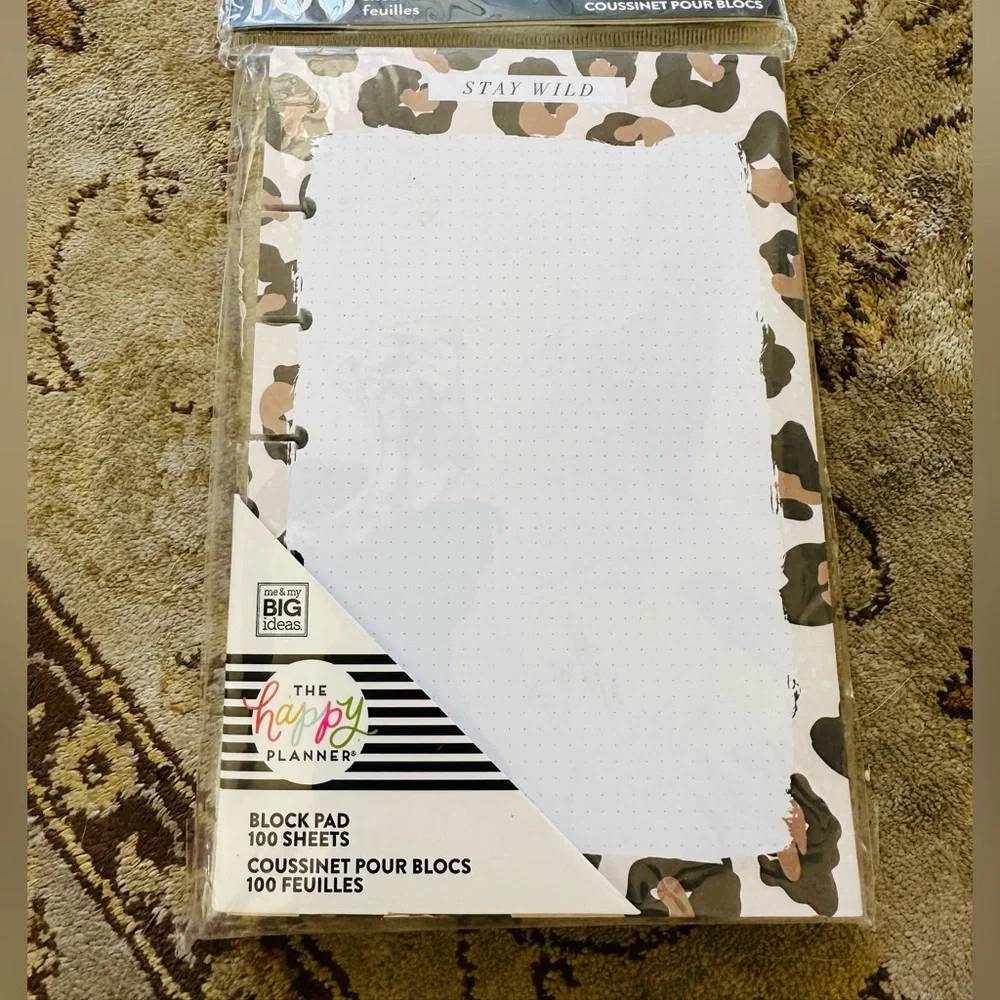 The Happy Planner Stay Wild Block Pad 100 Sheets